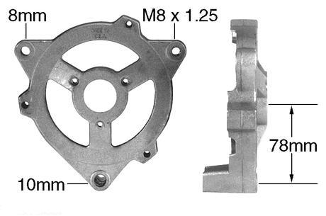 Part No. 21125 CS130 Alternator Front D.E. (Drive End) Housing