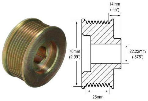 # 2482112 - Pulley, 2-Groove V-Belt