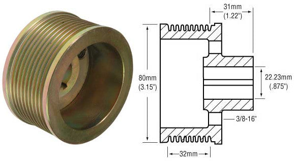 # 2482291 - Pulley, 7-Groove Serpentine Clutch