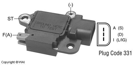 Voltage Regulator and Brush Holder Assembly