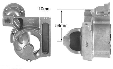 D.E. Starter Housing