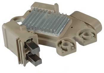 Part # M524 Voltage Regulator Brush Holder Assembly - 12 Volt, B-Circuit, F-L Terminals, 14.6 Volt set point For Valeo Alternators on GM Vehicles