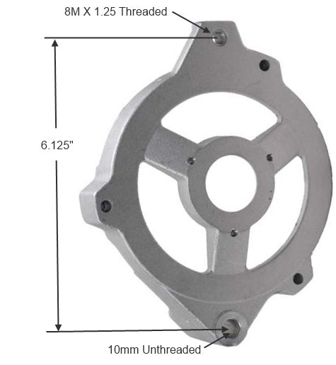 21119 - Front Housing (D.E.) Drive end with 6 -1/8" Hole to hole mounting