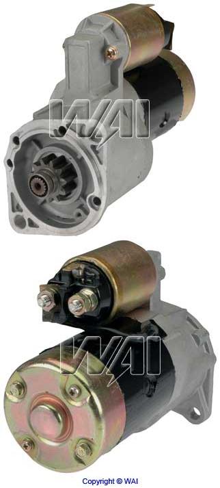 # 21733MI - Starter, 100% New, 1.4kW, 12 Volt, CW, 11-Tooth Pinion, Mitsubishi type OE# M2T58381, Nissan OE# 23300-20H12 Lester: 16935