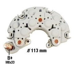 # INR736 - Bridge Rectifier For: Nippondenso 110A Alternators (1995-91) Acura Unit Nos: Nippondenso 100211-617 Lester Nos: 13387