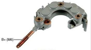 # INR718P - Bridge Rectifier For: Nippondenso 35A Alternators w/ 100mm OD Stator Used On: Toyota Lift Truck Unit Nos: Nippondenso 100211-454, 83mm OD