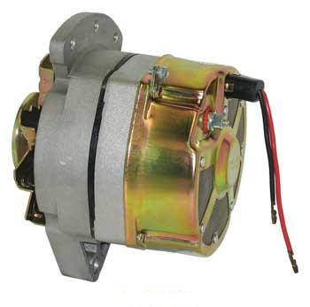 Part # 8906N (12889) Delco Type Replacement 61 Amp/12 Volt Alternator - CW, 1-Groove, Self-exciting, 2-wire Pulley Used On Various Marine Applications