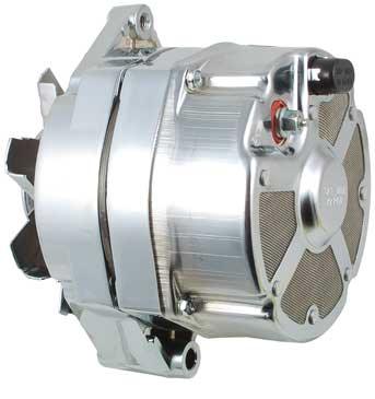 Part # 7152CN-HQ (201593) TOP QUALITY Delco Type, 10Si Series, Marine, 94 Amp/12 Volt, Chrome Alternator - CW, 1-Groove Pulley, 1-Wire System