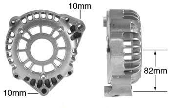21159 - Drive End Frame Delco CS130D Series Alternators - 2 Mounting Feet w/ 10mm Holes, 51mm (2in) Thick