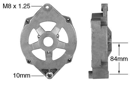 # 21101 - Front Housing fits Delco-Remy type 10Si & 10DN Alternators M8 x 1.25 Mounting Ear