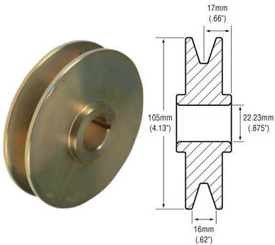 # 241504 - Pulley, 2-Groove Standard