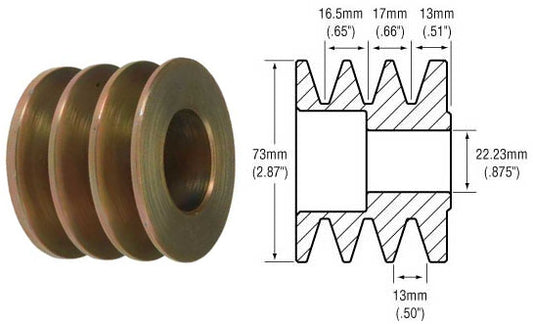 # 241506 - Pulley, 3-Groove Standard