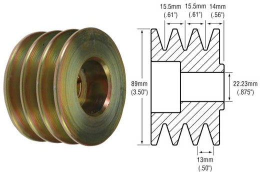 # 242260 - 8-Groove Standard Pulley