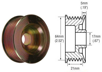 # 242265 - 8-Groove Standard Pulley