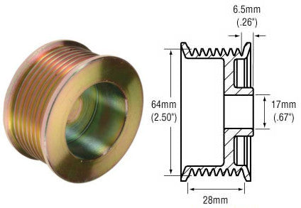 # 242272 - 6-Groove Standard Pulley