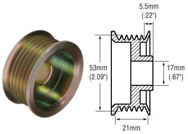 # 242273 - 8-Groove Standard Pulley