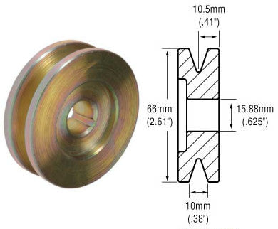 # 244103 - 1-Groove Standard Pulley, Prestolite 8AL/A, 8AR/RA, 8MR Series Alternators, 10mm Belt x 66mm OD x 15.88mm (5/8 in.) Bore w/ Keyway