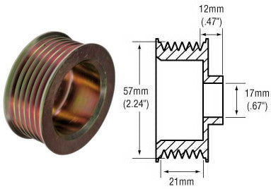 # 2482259 - Pulley, 5-Groove Serpentine