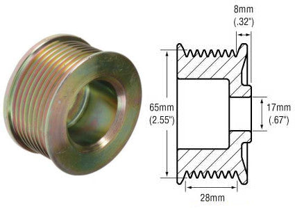 # 24932501 - Pulley, 6-Groove Clutch Pulley