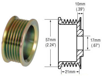 # 2481105 - Pulley, 6-Groove Serpentine