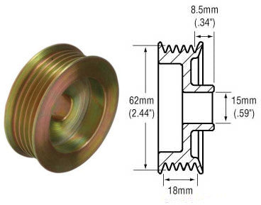 # 2483267 - Pulley, 5-Groove Serpentine, For Mitsubishi Alternators