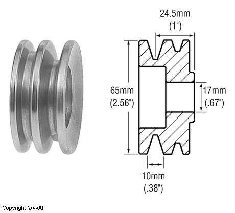 242100 - 1-Groove Pulley