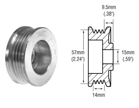 # 2482105 - 1-Groove Pulley For Nippondenso