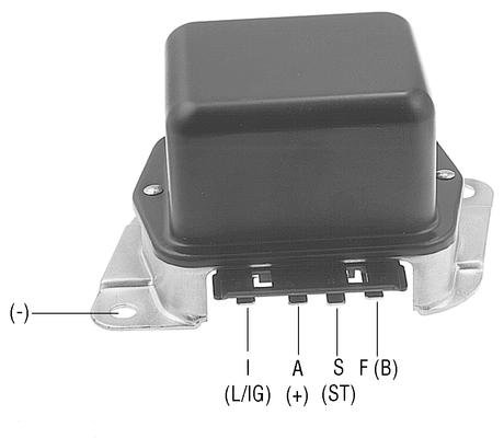 Part # 352001 - Voltage Regulator 12 Volt, B-Circuit, Negative. Ground. For Ford 1G Series External Regulated Alternators