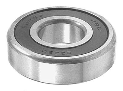 # 63054W - Ball Bearing 25mm ID x 62mm OD x 17mm W. For: Delco, Ford, Leece-Neville, Motorola, Nippondenso, Prestolite Heavy Duty Alternators