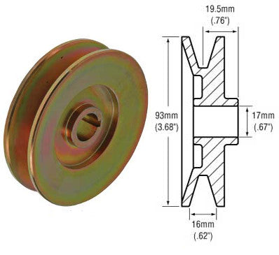 # 812702 - Pulley, 1-Groove Standard Pulley, Ford Generators, may fit other applications