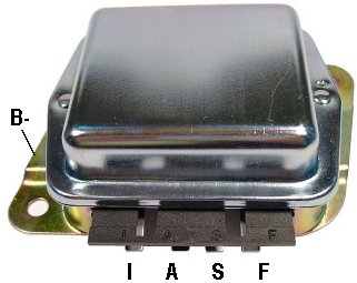 # F540 - Voltage Regulator, 12 Volt, B-Circuit, 14.2 Vset, Negative Ground, For Ford 1G Series Alternators