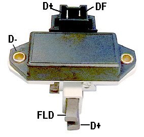 # IB397 (35-9124) - Voltage Regulator, Brush Holder Assembly for Bosch Alternators - 12 Volt, A-Circuit, 14.2 Volt set point