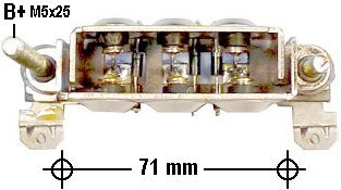 Rectifier for Mitsubishi Alternators