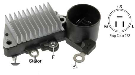 # IN251 - Voltage Regulator for Nippondenso (Denso) Alternators - 12 Volt, D-IG-L Terminals, 14.5 Volt Set Point