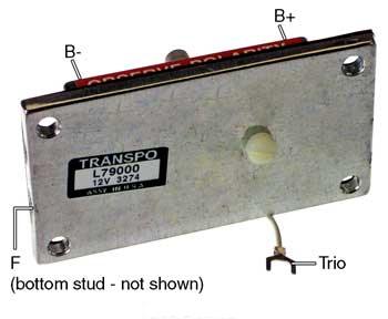 # L79000 (35-500) - Voltage Regulator for Leece-Neville 2300-2800JB Series Alternators - 12 Volt, A-Circuit, 14.2 Volt set point