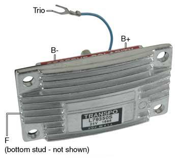 # L79350S (35503) - Voltage Regulator for Leece-Neville 2300-2800JB Series Alternators - 24 Volt, A-Circuit, 27.5 Volt set point