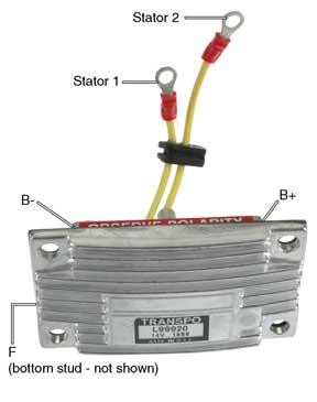 # L99920 (355005) - Voltage Regulator for Leece-Neville 2300-2800JB Series Alternators - 12 Volt, A-Circuit, 14.2 Volt set point, Dual Stator Leads