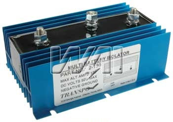 # 2130 - Battery Isolator  Negative. Ground., 2-Batteries, 1-Alternator, 130 Amp Max. Alternator Output. 100% New, TOP QUALITY