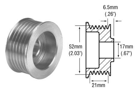 # 2412792 - 6-Groove Alternator Pulley