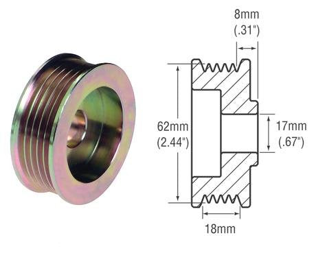 241279 - 6-Groove Alternator Pulley