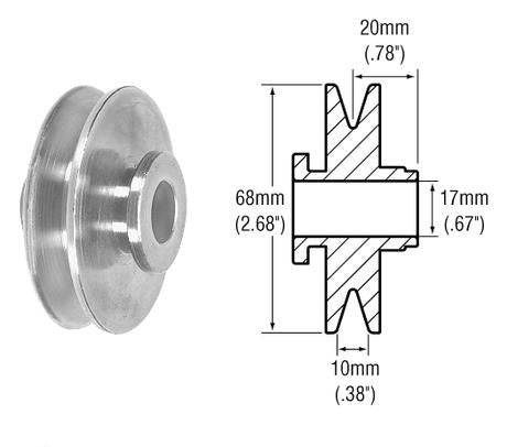 # 243101 1-Groove Pulley