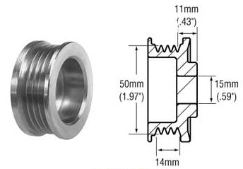 # 2482264 - Alternator Pulley - 4-Groove For: Nippondenso Alternators Used On: (1995-85) Chevrolet, Geo, Isuzu