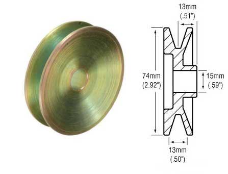 # 2483102 - Alternator Pulley Dim: 13mm Belt x 74mm OD x 15mm Bore