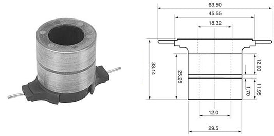 # 281859 - Rotor Slip Ring, Delco CS144 Series Alternators