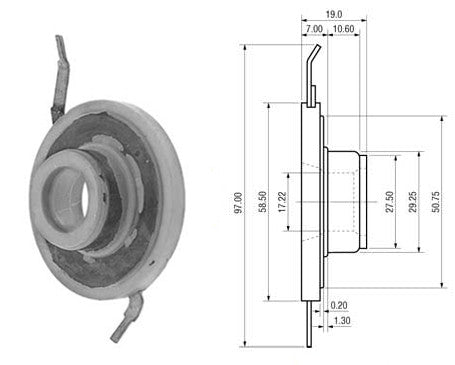 # 283851 - Rotor Slip Ring, Chrysler Round Back, Square Back Alternators