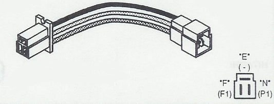 # W920 - Nipponsenso (Denso) Alternator Adapter Harnesses. Allows one alternator to be used in all "clock" positions.