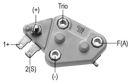 # 35103 - Voltage Regulator, Aftermarket, Delco 10SI/Type 116, 20SI, 27SI/Type 200, 29SI, 30SI, 40SI Series Alternators