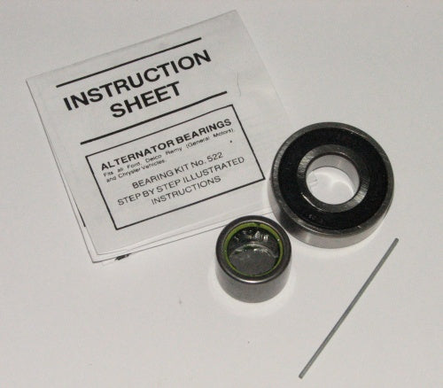 # D1522 for early most common alternator: Front Ball and Rear Needle Bearing Kit