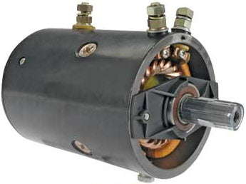 Part # 8268671 - Winch Motor, Replaces: Prestolite OE# MRV-B4, MRV-B5, Lester 10746, 20-Spline Shaft, Used On Superwinch Husky Series, Warn