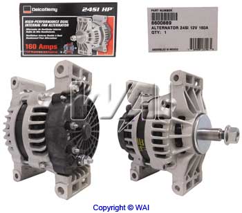 # 8600889 - Alternator, 160 Amp, 12 Volt, CW, Replaces Delco 24SI HP